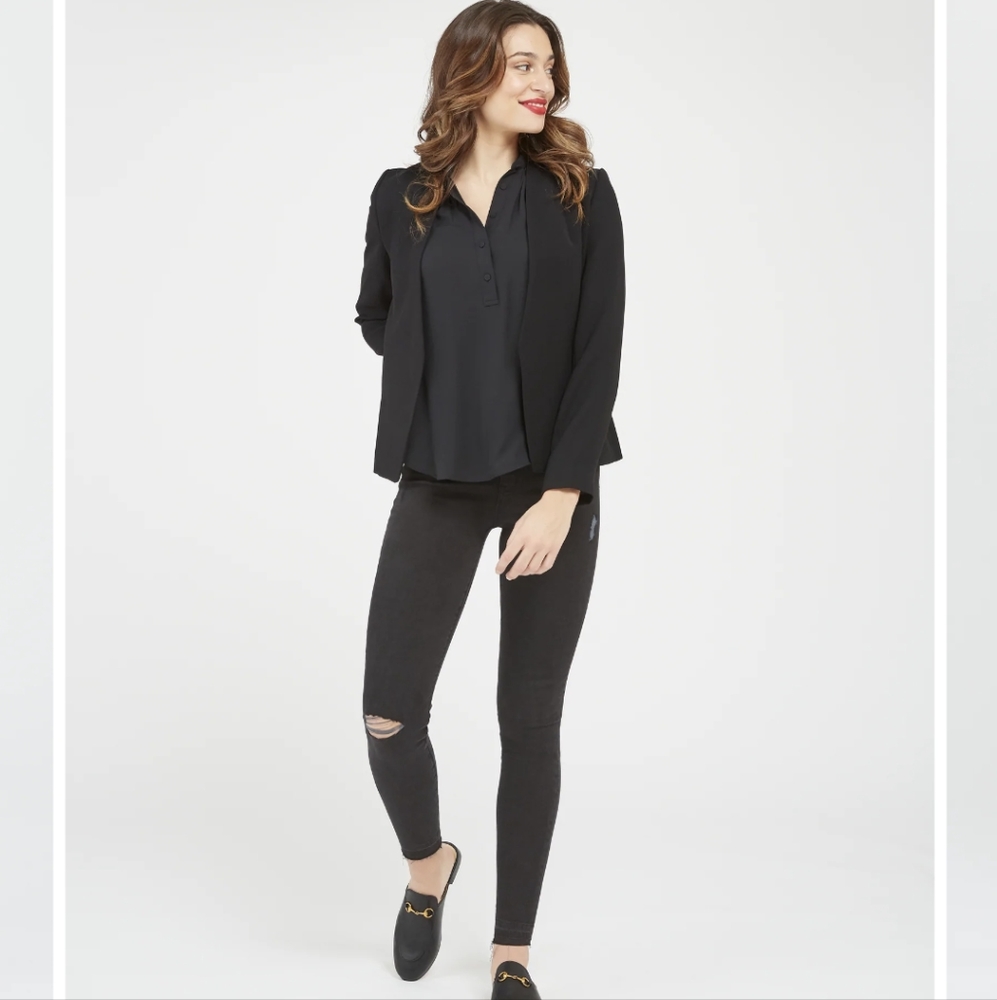 Spanx vintage distressed ankle skinny jeans